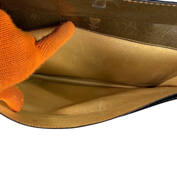 Vintage 70's Gucci Brown Locking Portfolio - Picture 7 of 12